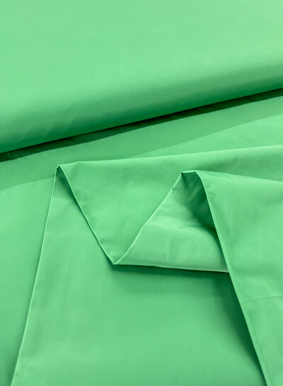 Madeline emerald trench coat fabric