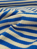 Swafing cobalt and white striped jersey - beautiful jersey with rib