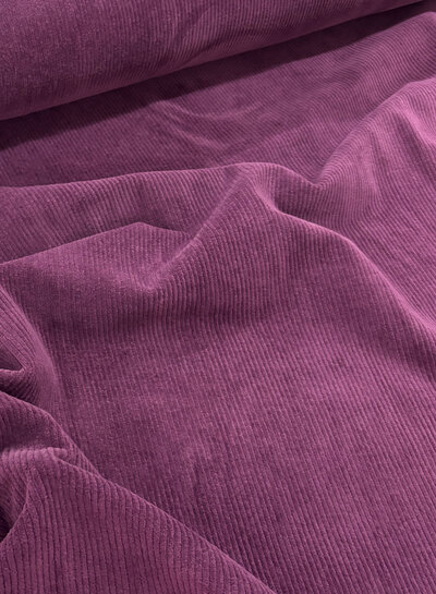 Swafing plum  - rekbare corduroy