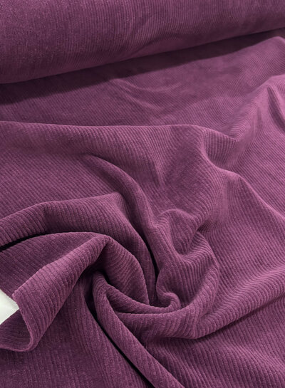 Swafing plum  - rekbare corduroy