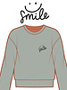 Custom Made Smile blue - iron-on application