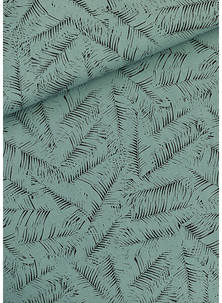 See You at Six Leaf Shelter - Linen Viscose Blend - Green Branding