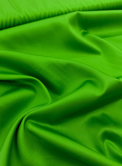 M. grasgroen - soepele satijn katoen