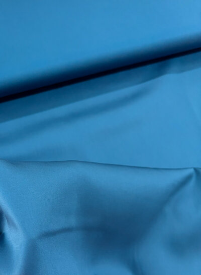 petrol - soepele satijn katoen