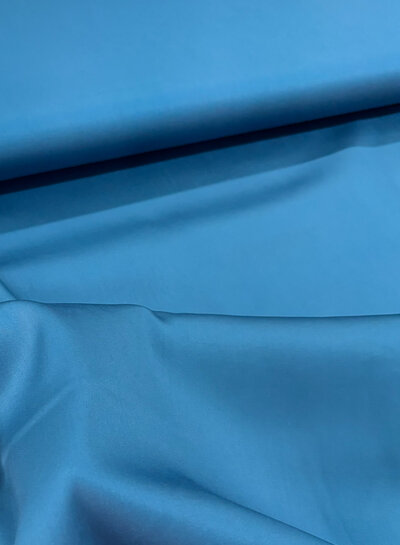 petrol - soepele satijn katoen