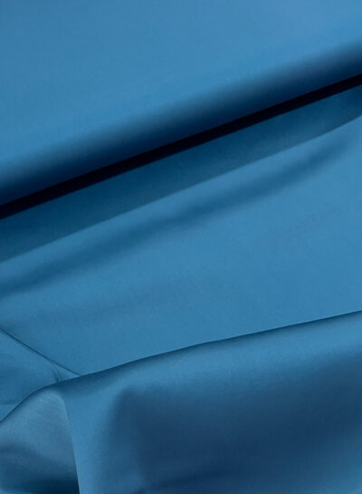 petrol - soepele satijn katoen