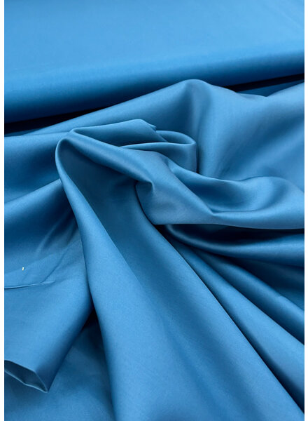 petrol - supple satin cotton