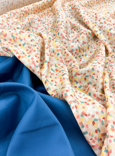 petrol - soepele satijn katoen