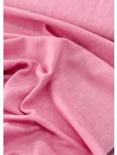 M. pink - linen cotton blend herringbone pattern