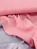 M. pink - linen cotton blend herringbone pattern