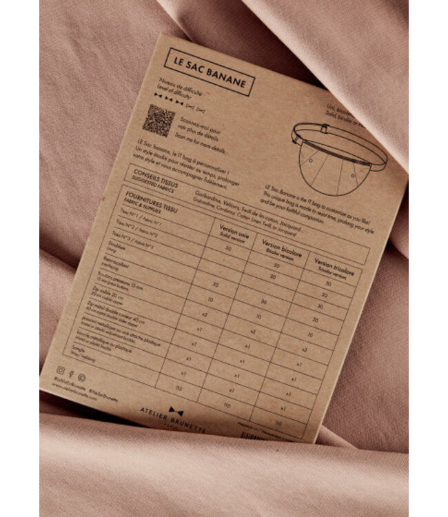 Atelier Brunette Le Sac Banane naaipatroon - Atelier Brunette