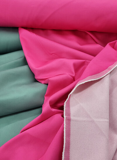 Denim very stretchy - Bright Fuchsia - also ideal for sweatpants