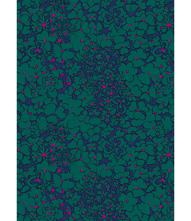 Windham Fabrics periwinkle - katoen - botanica