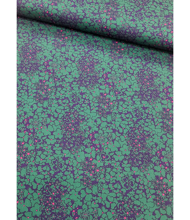 Windham Fabrics periwinkle - katoen - botanica