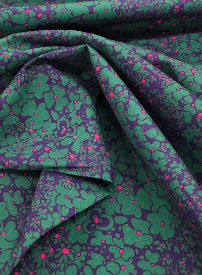 Windham Fabrics periwinkle - katoen - botanica