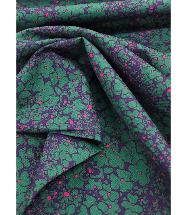 Windham Fabrics periwinkle - katoen - botanica