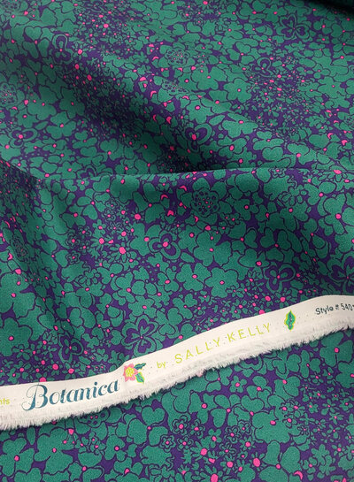 Windham Fabrics periwinkle - katoen - botanica