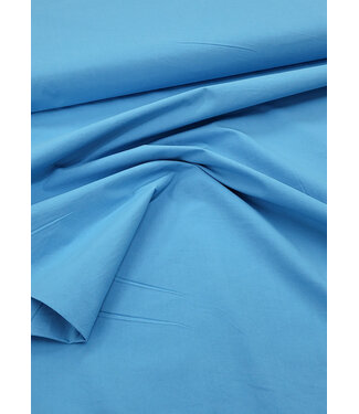 turquoise stonewashed poplin katoen