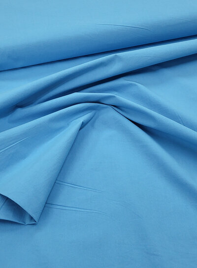 turquoise stonewashed poplin cotton