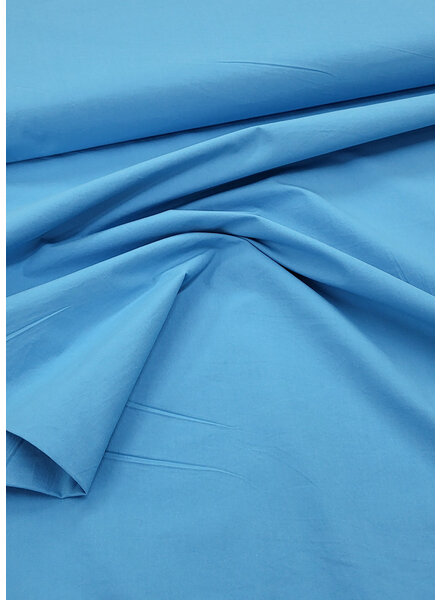 Madeline turquoise stonewashed poplin katoen