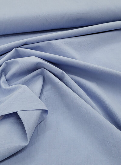 light blue stonewashed poplin cotton
