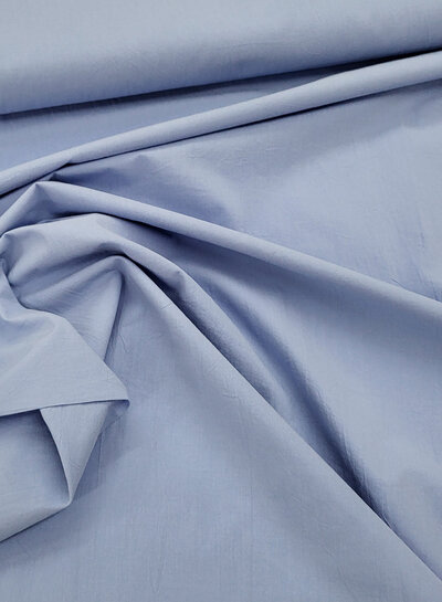 light blue stonewashed poplin cotton