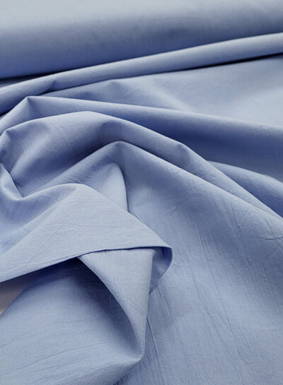 light blue stonewashed poplin cotton