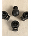 4 ronde koordstoppers - zwart