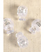 4 ronde koordstoppers - transparant