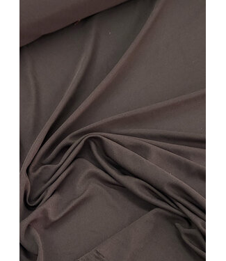 deadstock chocolade bruin - fijne viscose tricot - perfect te combineren de piece of chocolat mesh