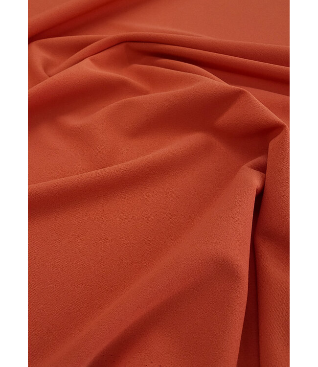deadstock Hermès oranje - scuba crêpe