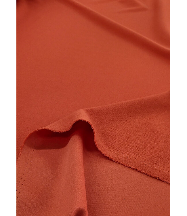 deadstock Hermès oranje - scuba crêpe