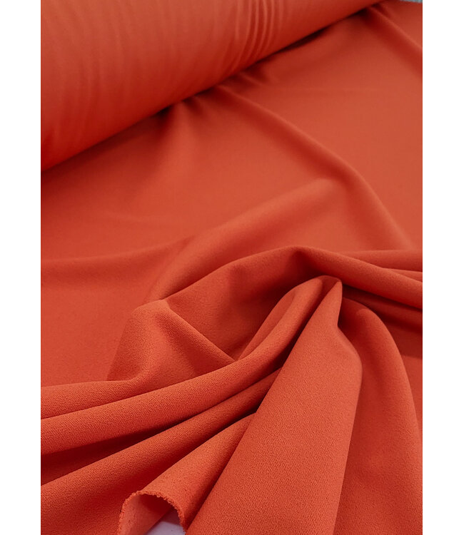 deadstock Hermès oranje - scuba crêpe