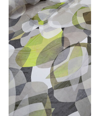 deadstock khaki circles mirage - beautiful mesh - ideal for lingerie and clothing