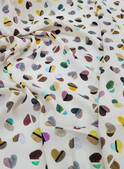deadstock hearts all over - prachtige viscose