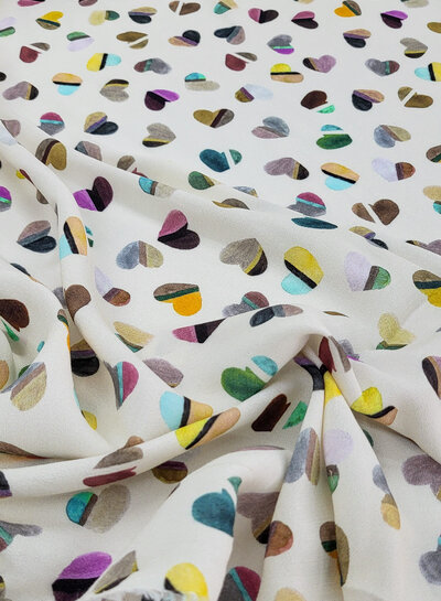 deadstock hearts all over - beautiful viscose