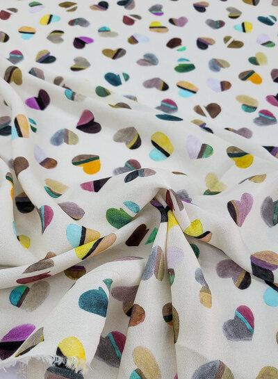 deadstock hearts all over - prachtige viscose