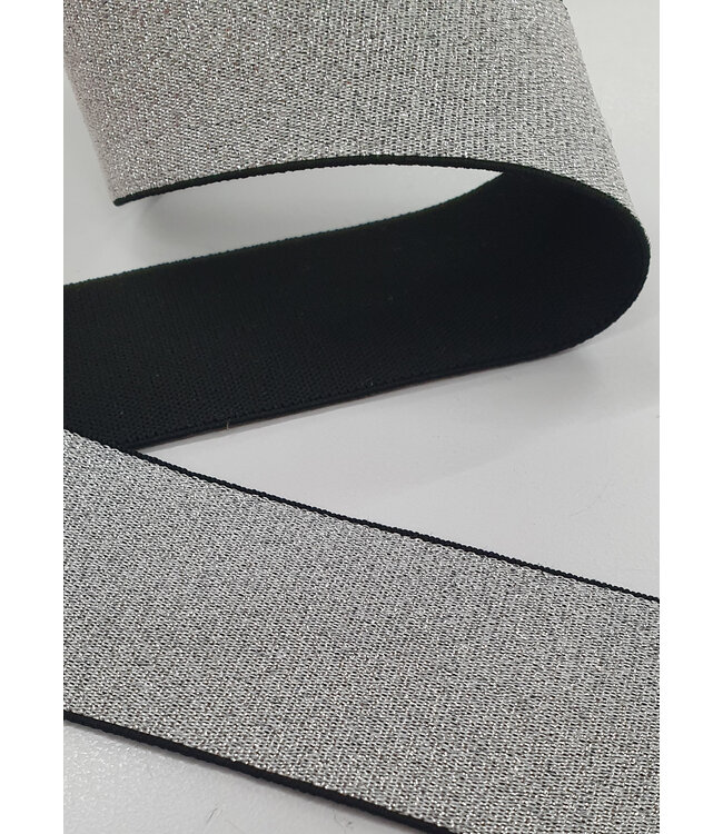 Taille elastiek zilver 40mm