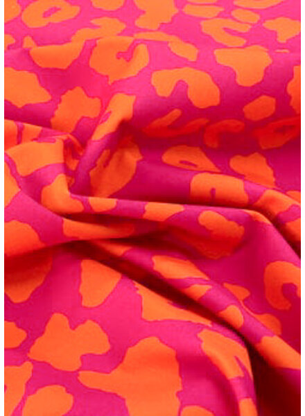 Madeline leopard fuchsia/orange Moos - canvas