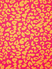 Madeline leopard fuchsia/oranje  Moos - canvas