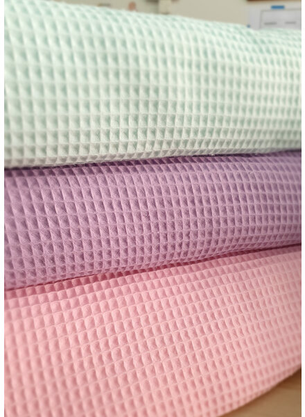 Madeline baby pink waffle cotton