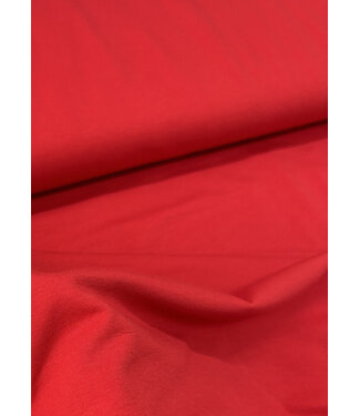 effen french terry - rood OEKO TEX