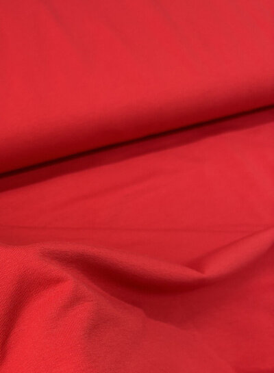 plain french terry - red OEKO TEX
