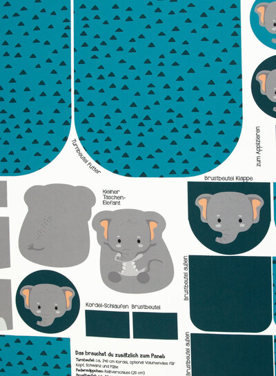 Swafing elephant panels for bags - Käselotti