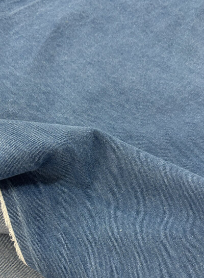 True Denim by M. heavy weight denim - Mid-Wash Denim- 12 oz