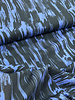 blauw brush strokes - viscose lichte stretch