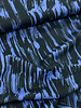 blauw brush strokes - viscose lichte stretch