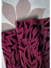 THORSTEN BERGER beautiful leaves - Pink - woven viscose twill