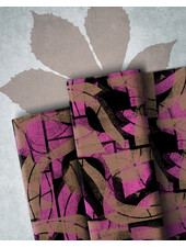 THORSTEN BERGER Nature shapes - pink - woven viscose twill