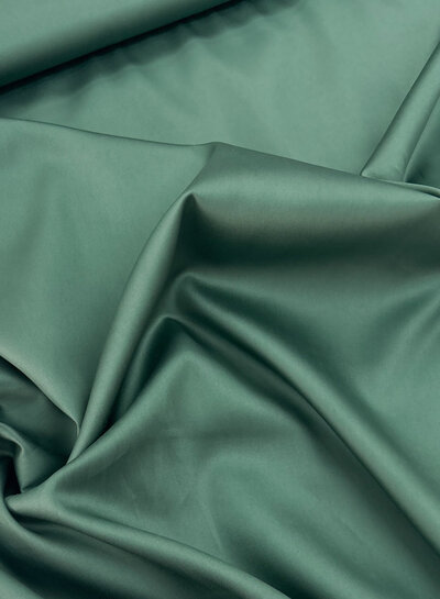 Madeline balsam green - supple satin cotton
